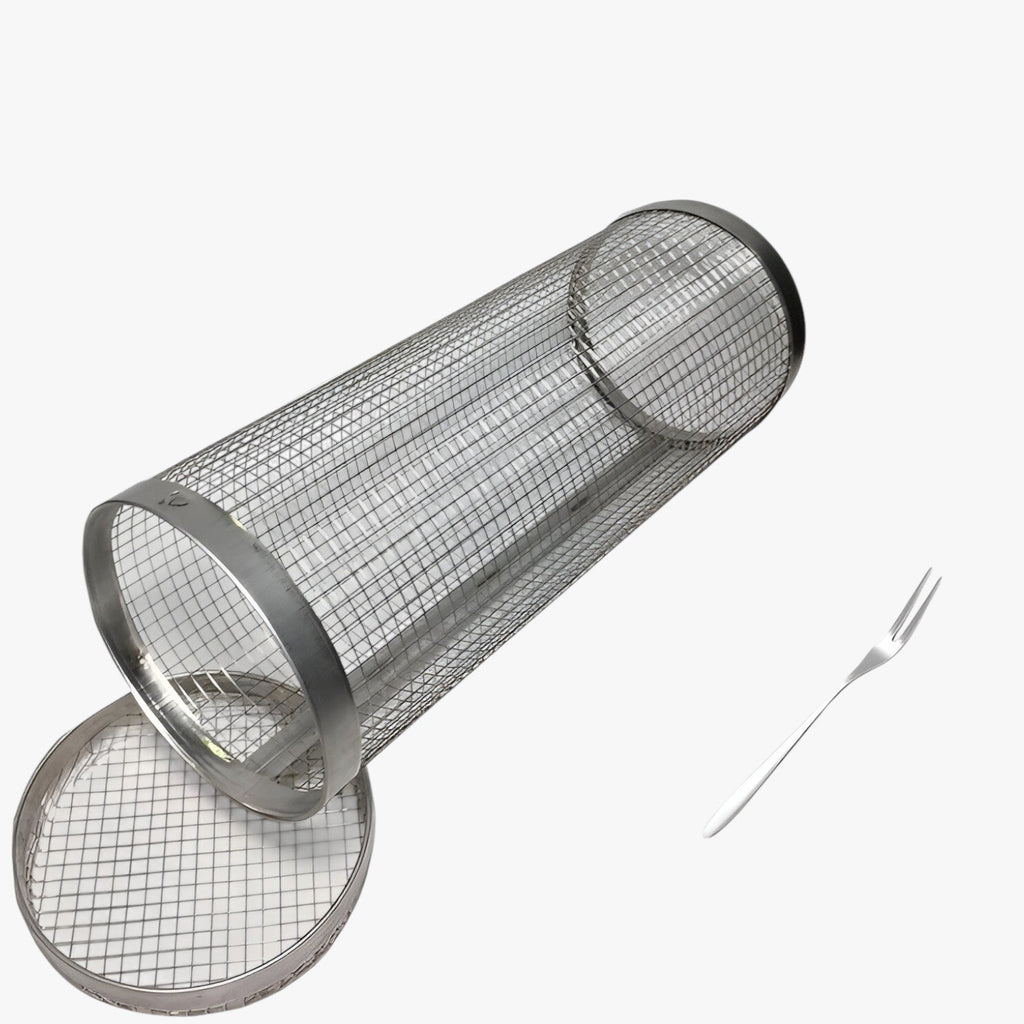 Harmoni | Drejbar BBQ-grillmand – Ensartet madlavning, ingen besvær med at dreje - Stor Kurv x1 - house & garden - {{ product_tags }