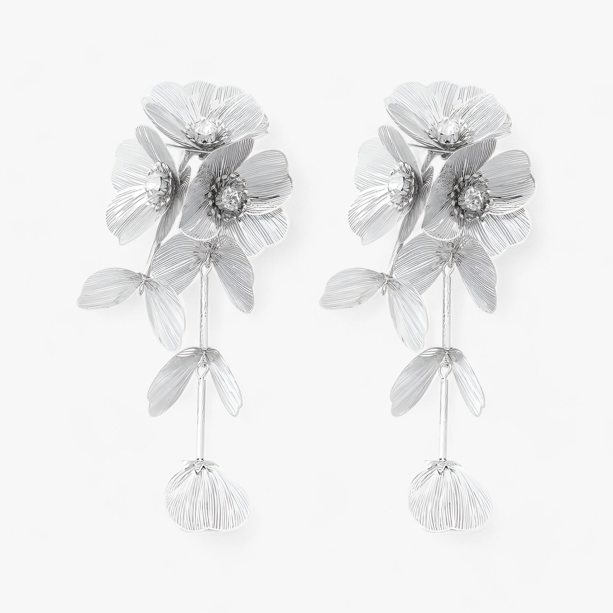 Jewelry : Boucles d'oreilles pendantes Vintage Bloem, Or 18K, Pierres Précieuses Colorées, Style Unique dans Argenté 3 de Marche Lino