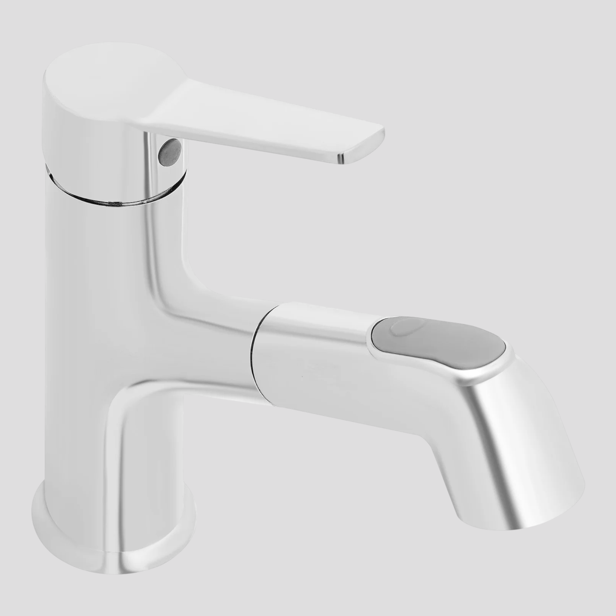 Robinet de salle de bain : Robinet de Salle de Bain en Cuivre avec Douchette Extractible dans de Marche Lino