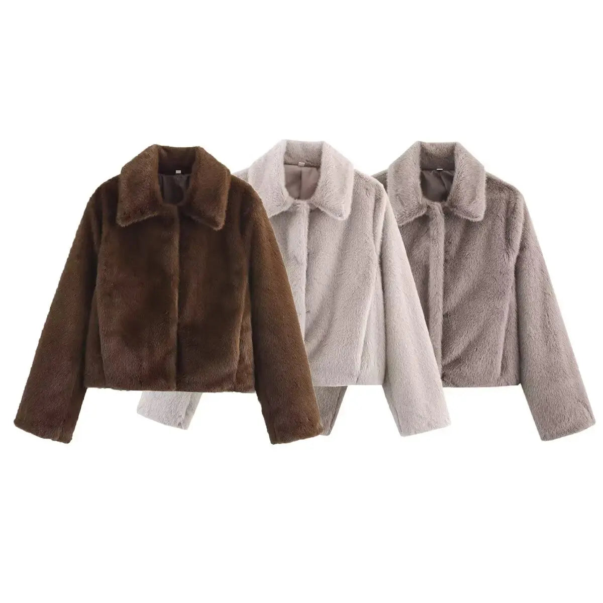 Jackets : Veste Longue Femme avec Col Revers et Détail Boutons dans de Roselva