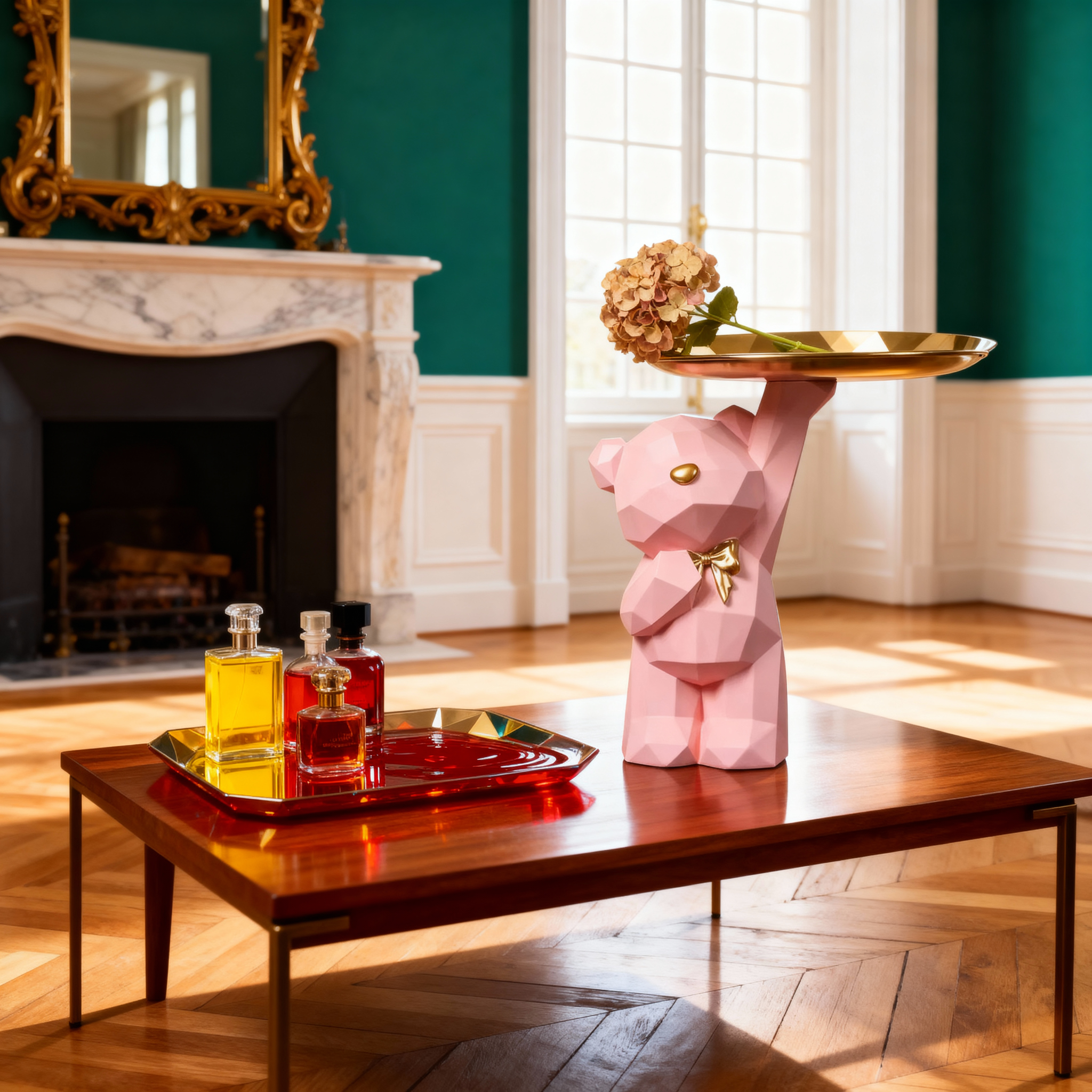 Plateaux décoratifs : Plateau de Rangement Plateaux décoratifs Artisanat D'Entrée dans de Marche Lino