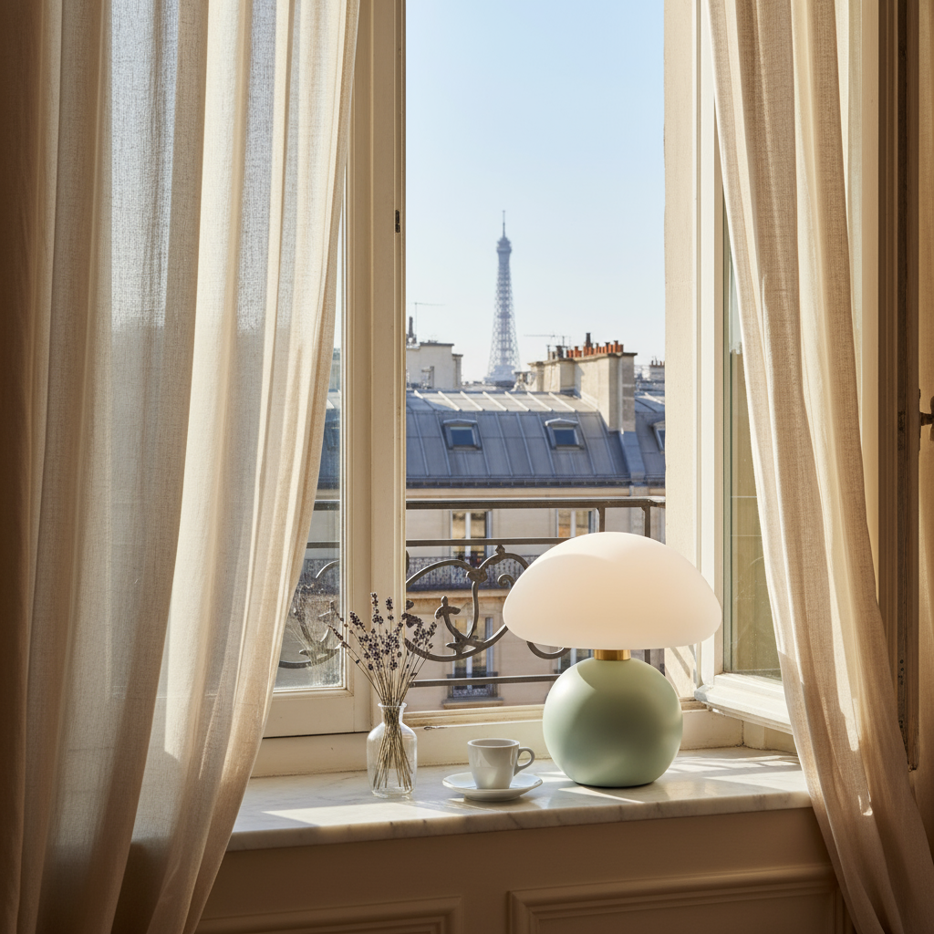 Lampe de Table LED Acrylique Prise USB Métal