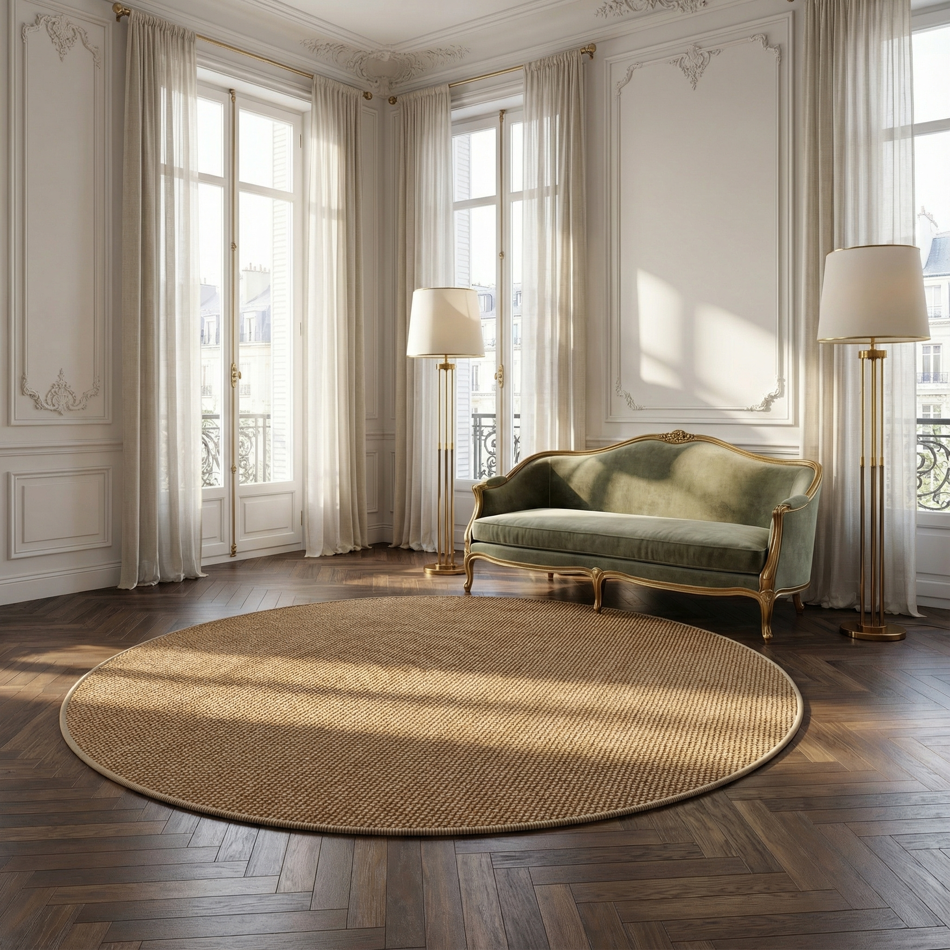 Tapis Rond Moderne Pour Salon Accessoires Intérieur