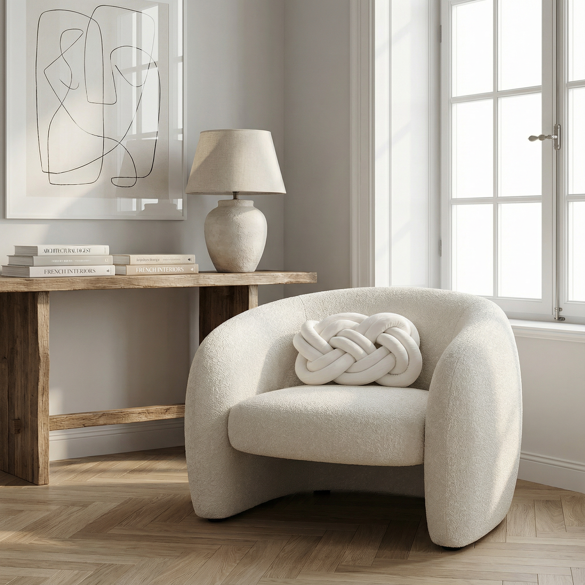 Coussins décoratifs : Coussin Décoratif Doux pour Canapé Polyester dans de Marche Lino