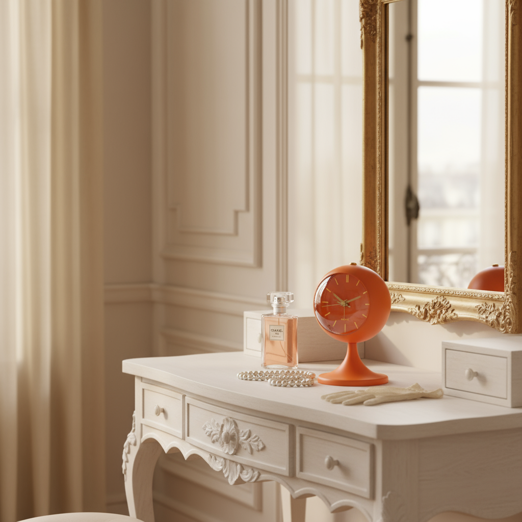 Réveil de Table Quartz Silencieux - Horloge de Chevet Design Moderne pour Chambre