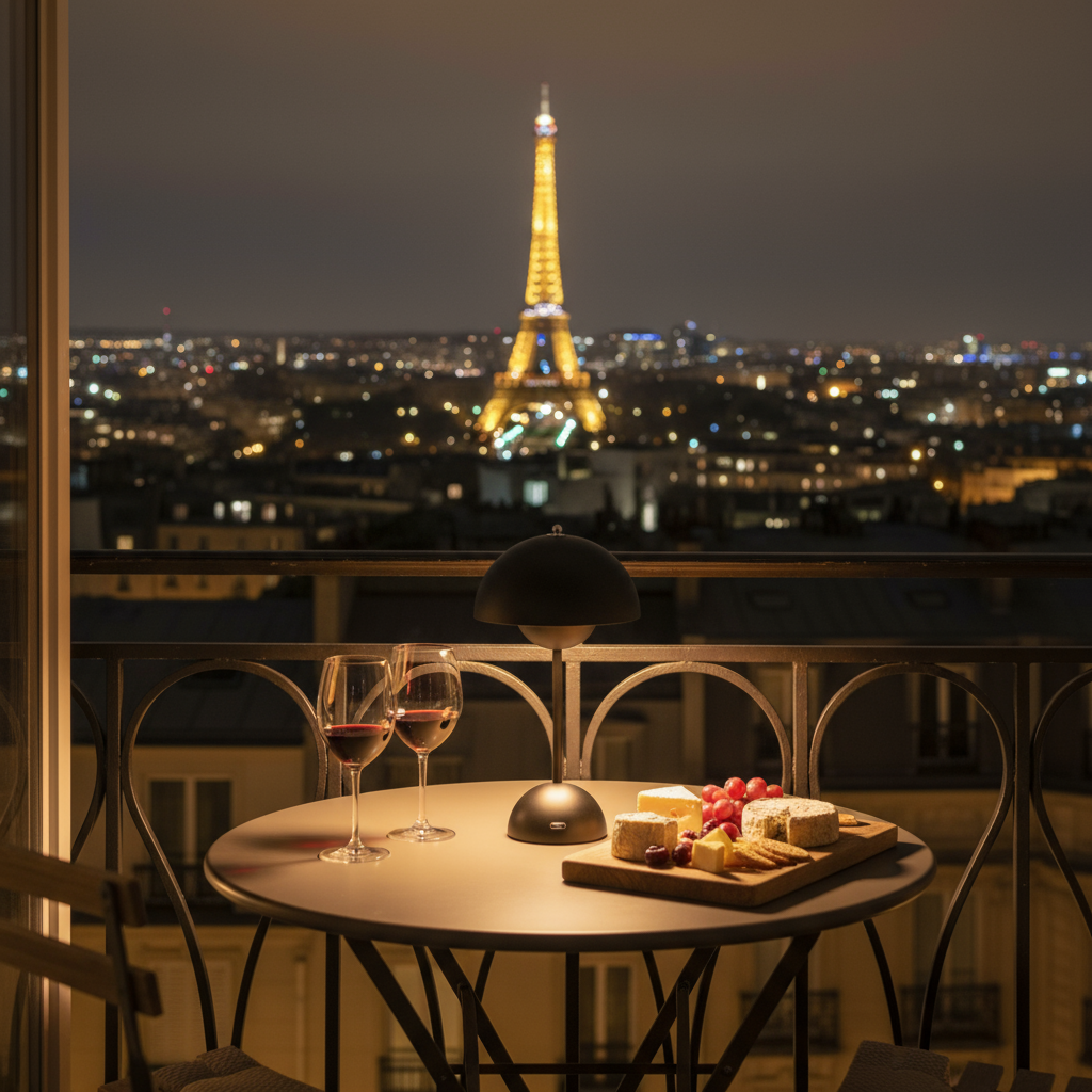 Lampe de Table LED Rechargeable USB Acrylique – Design Champignon, 30 Cm