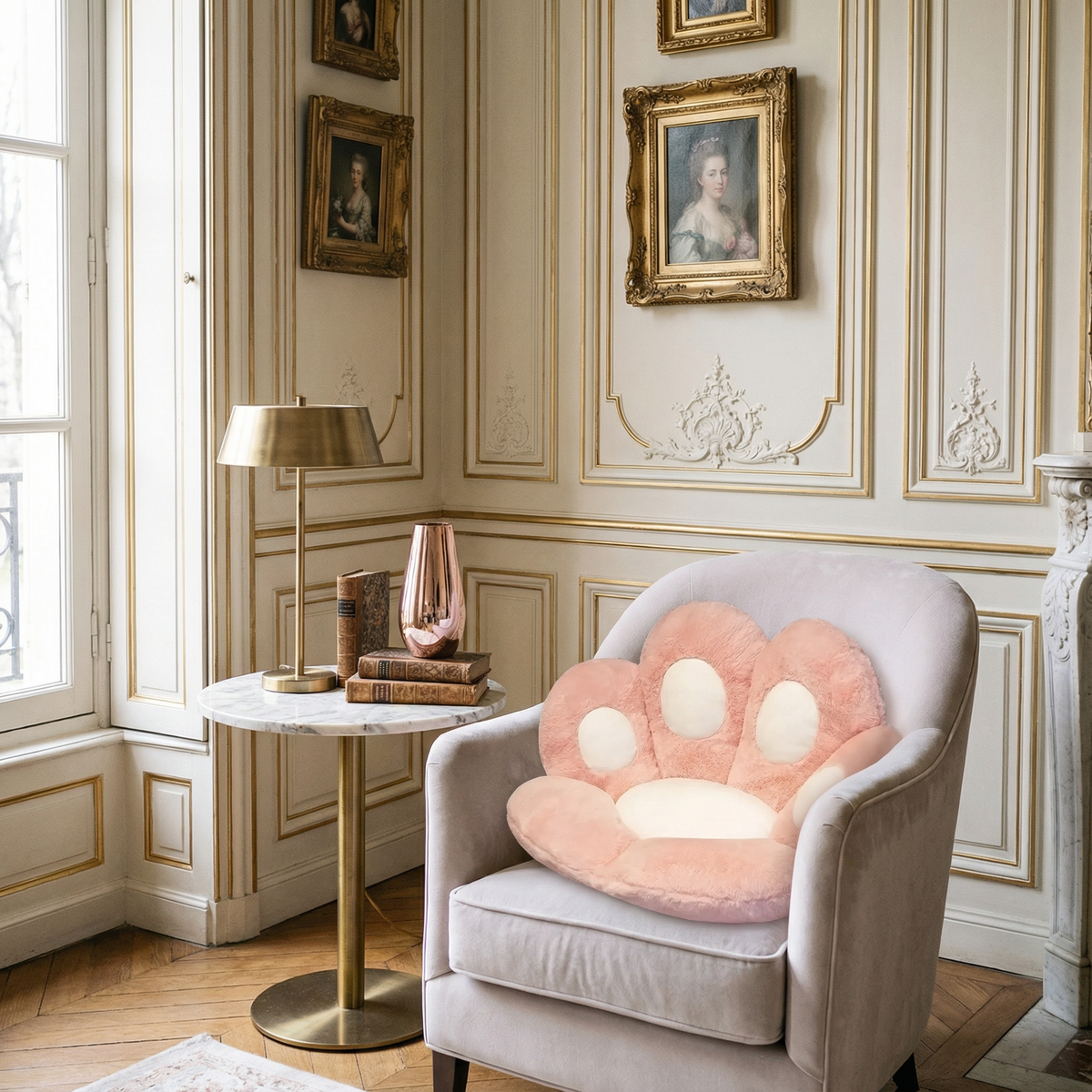 Coussins et Plaids : Coussin de Sol Kawaii en Peluche Coton Accessoire Maison dans de Marche Lino
