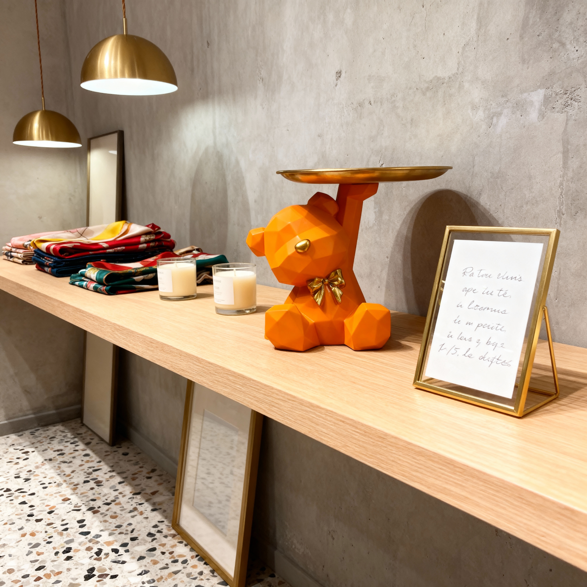 Plateaux décoratifs : Plateau de Rangement Plateaux décoratifs Artisanat D'Entrée dans de Marche Lino