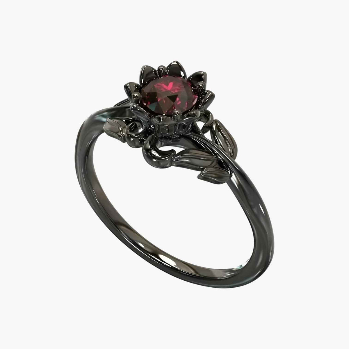 Jewelry : Rosa della Notte - Bague avec pierre rouge pour un look audacieux Homme dans de Marche Lino