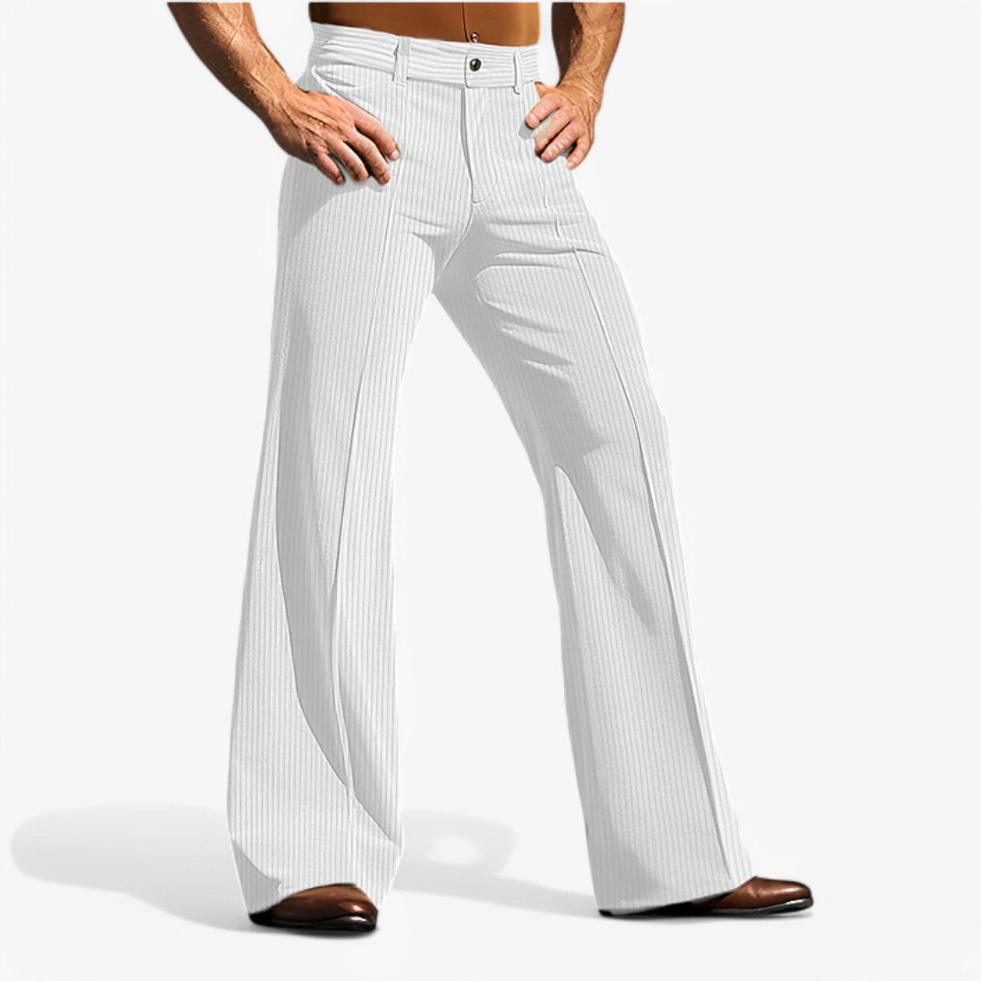 Pantalon Homme Évasé en Velours Côtelé Doux - Divers Coloris et Tailles