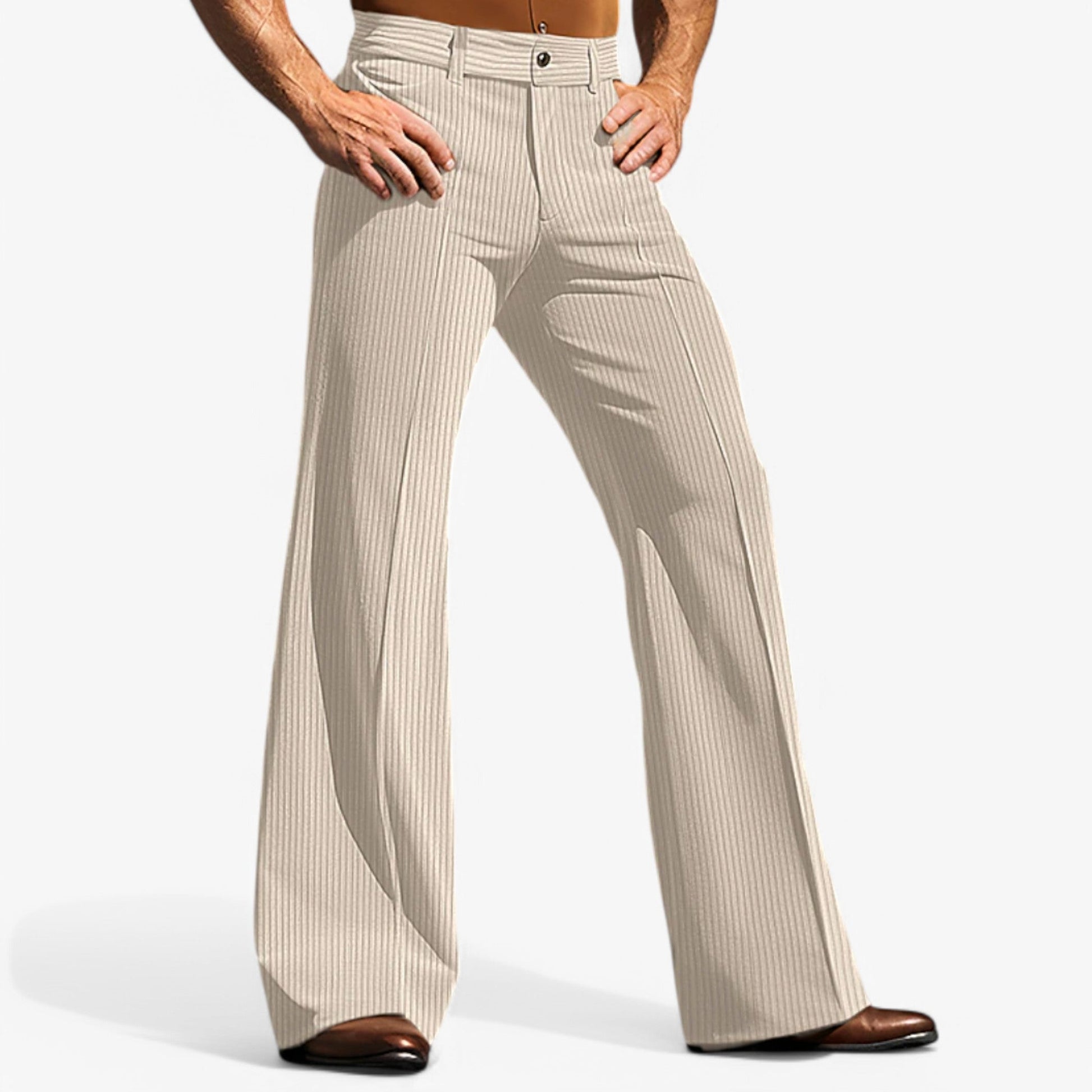 Pantalon Homme Évasé en Velours Côtelé Doux - Divers Coloris et Tailles
