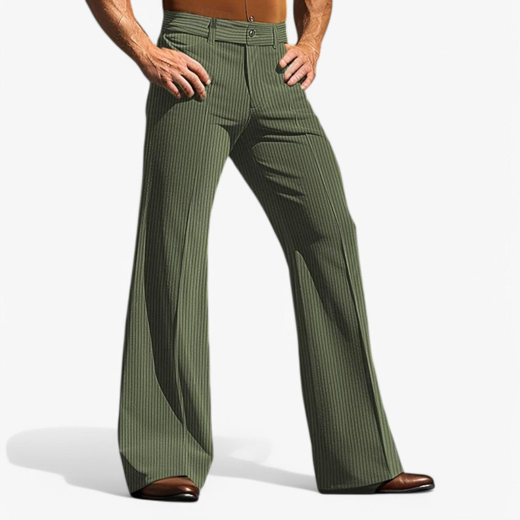 Pantalon Homme Évasé en Velours Côtelé Doux - Divers Coloris et Tailles