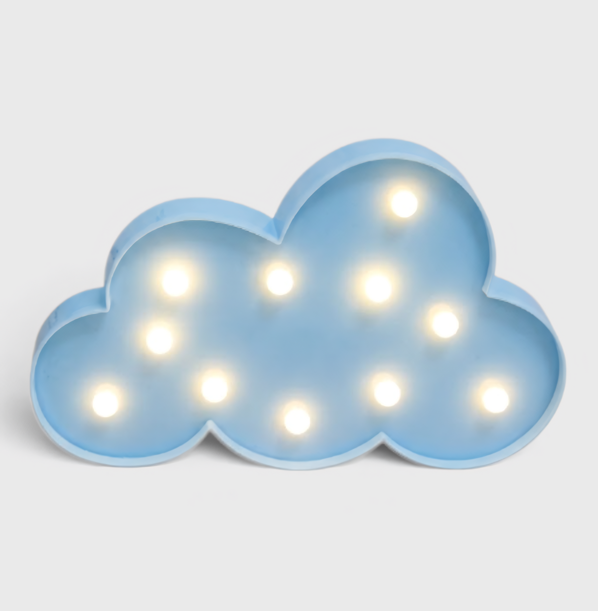 Kids Night Light : Veilleuse LED 3D Nuage et Lune – Douce Lumière du Soir dans Bleu de Marche Lino