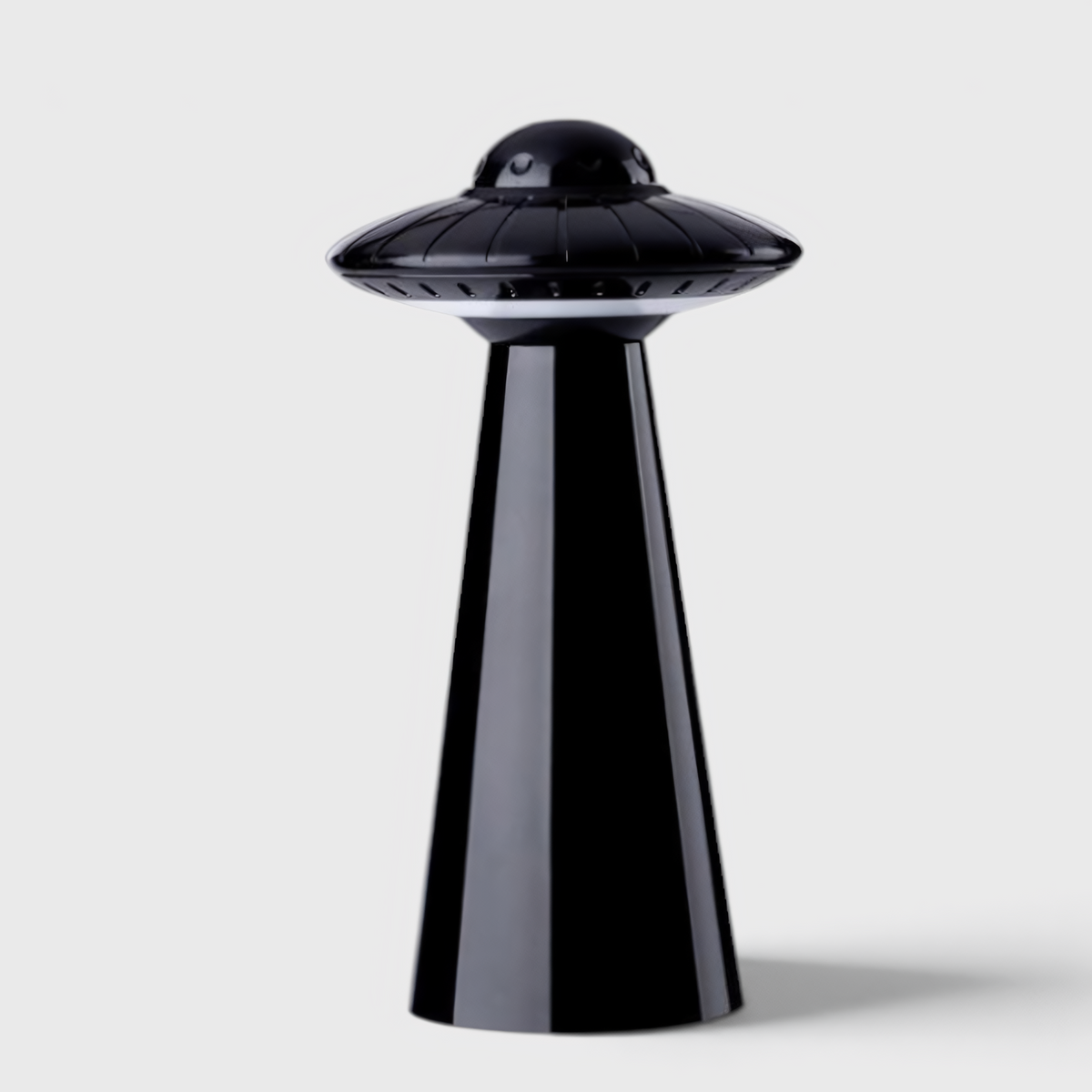 LED Table Lamp : Lampe de Table OVNI – Veilleuse LED Rechargeable dans Noir de Marche Lino