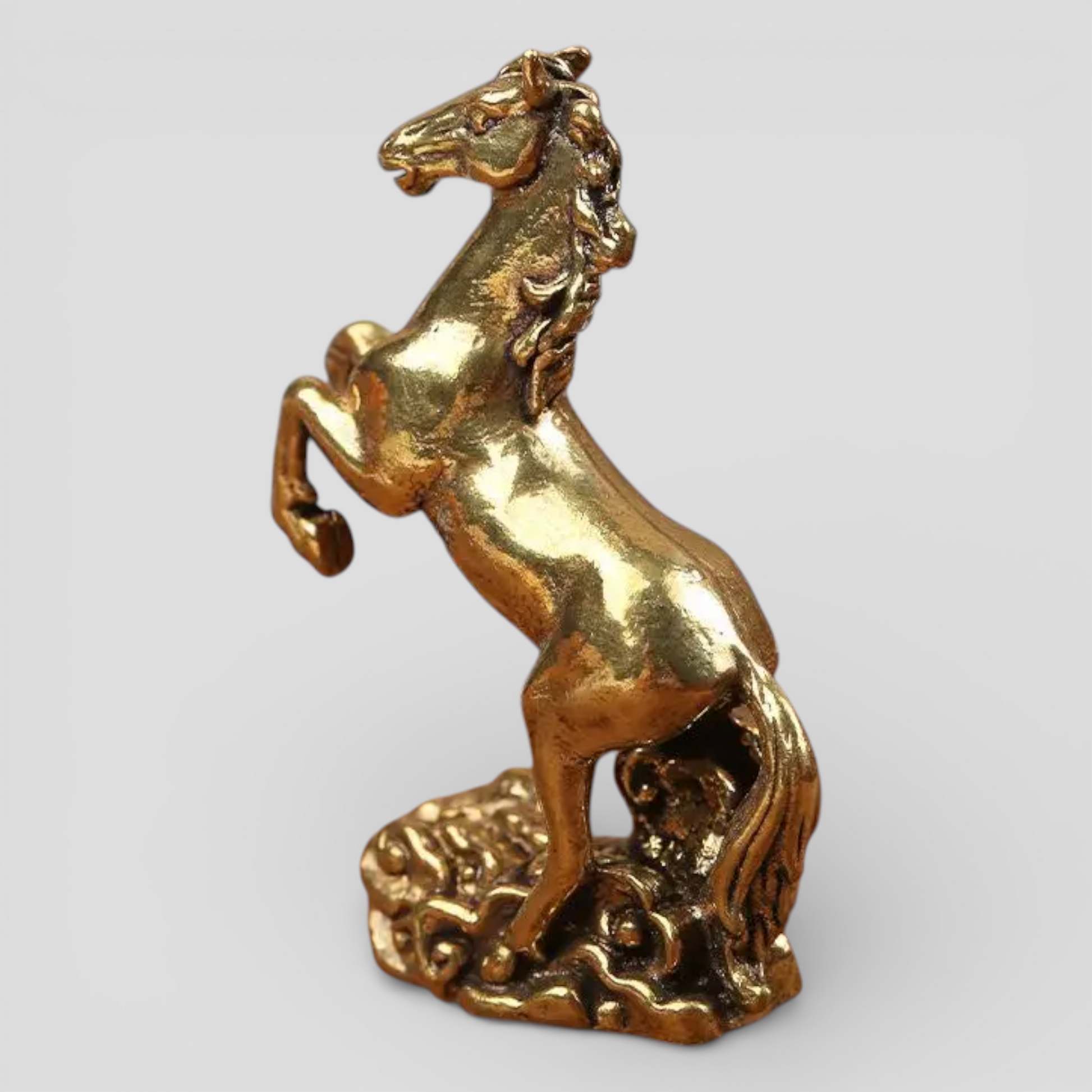 Sculpture Homme de Cheval en Laiton Décoratif