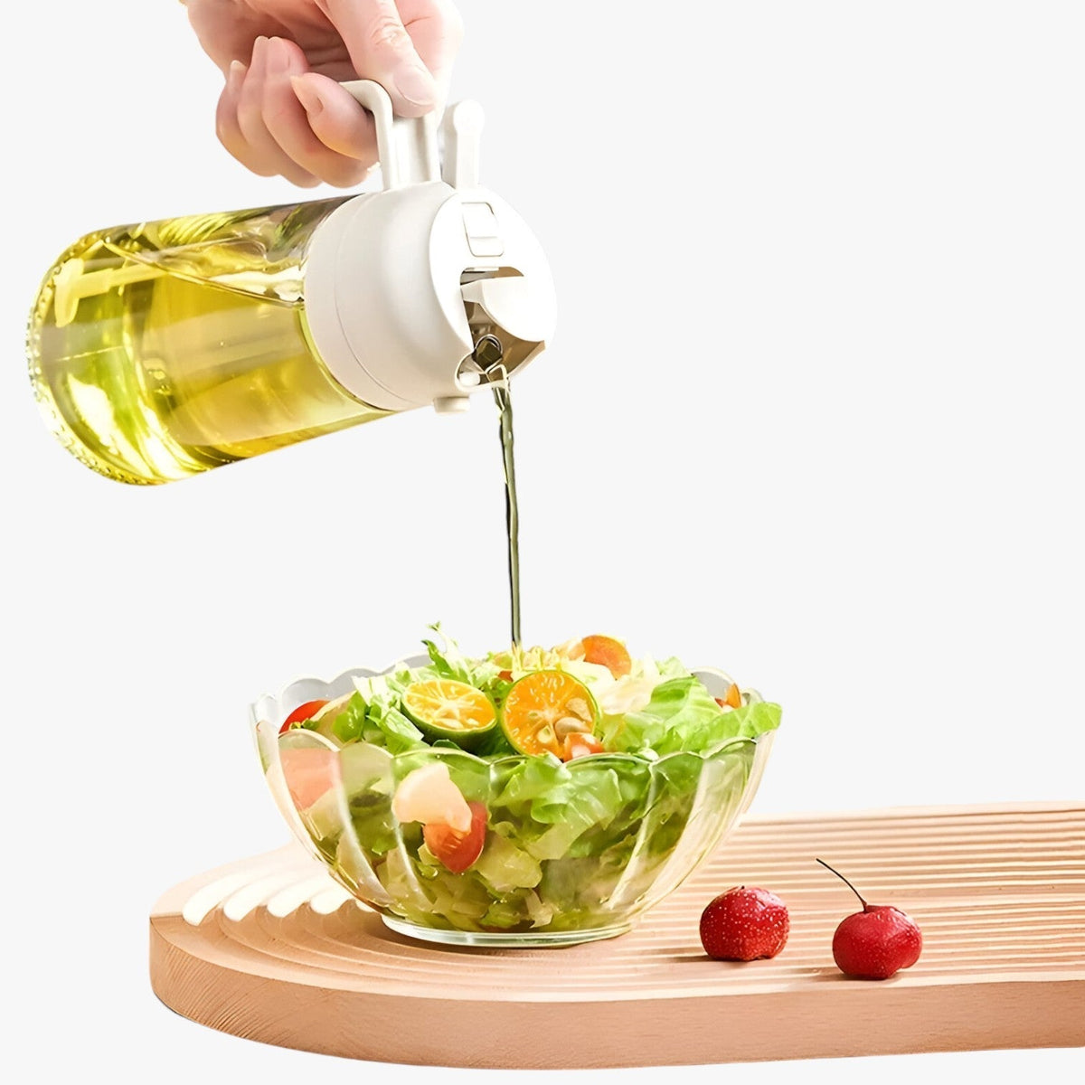 Kitchen : Elora | Vaporisateur d'huile et Arrosoir 2-en-1 - Dosage précis, moins de gaspillage dans Noir-Plastique-500ml de Concept Odense