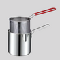 Mini-friteuse compacte 1200ML inox avec panier filtrant