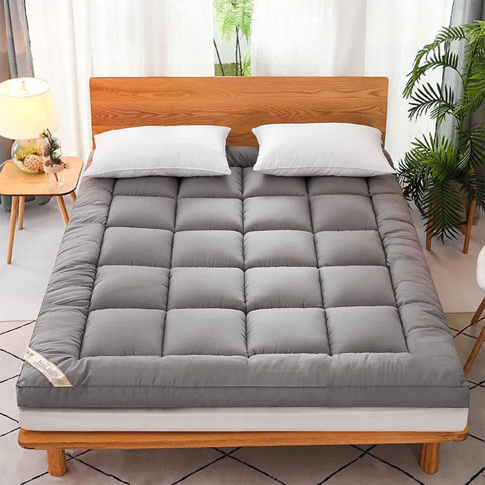 Surmatelas 90x200 cm – Épais en Polyester 3D avec Fixation Élastique