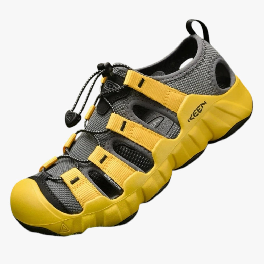Sandales d'été homme en cuir de vachette, confortables et résistantes