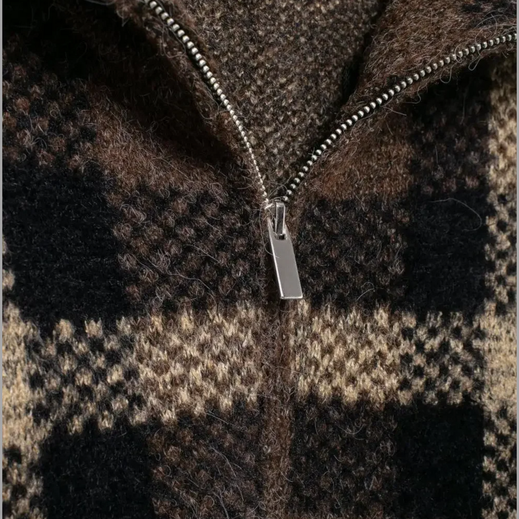 Veste Femme à Carreaux Manches Longues Mode Européenne
