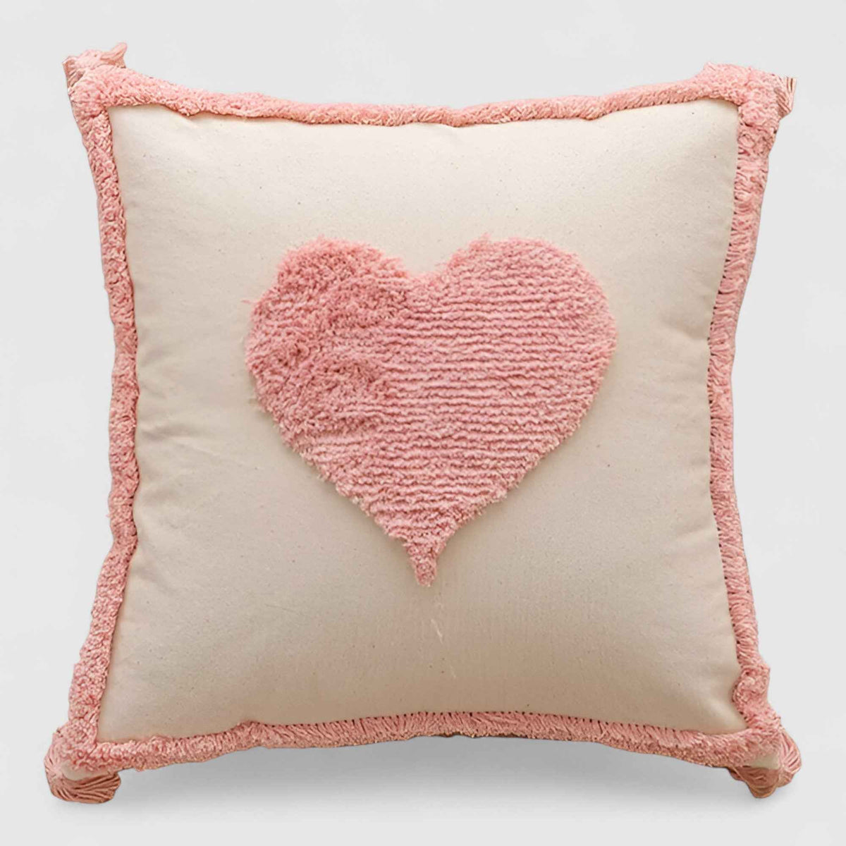 Coussins et Oreillers : Coussin Décoratif Rose Velours Capitonné dans 03 45x45cm de Marche Lino