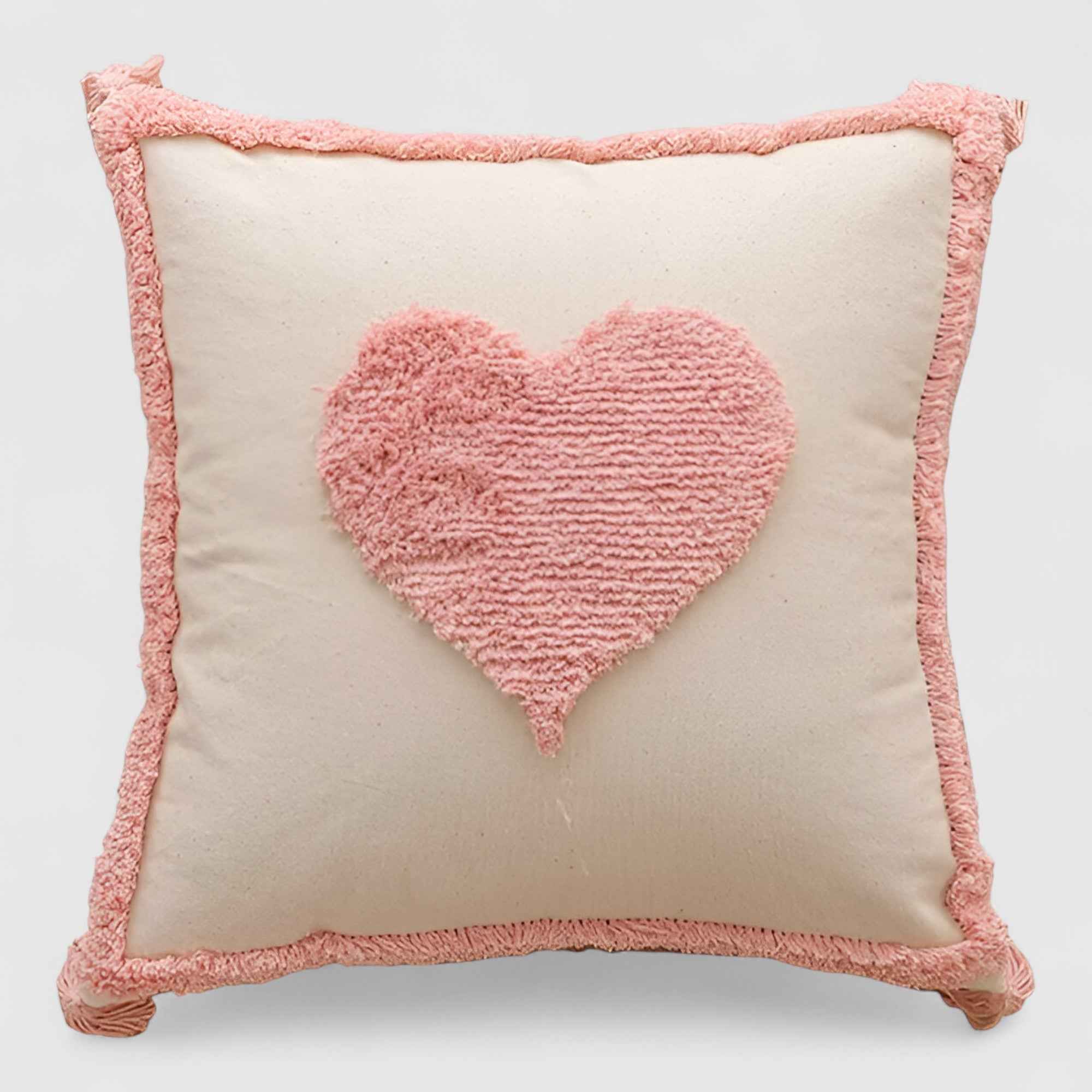 Coussins et Oreillers : Coussin Décoratif Rose Velours Capitonné dans 03 45x45cm de Marche Lino