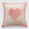 Coussin Décoratif Rose Velours Capitonné