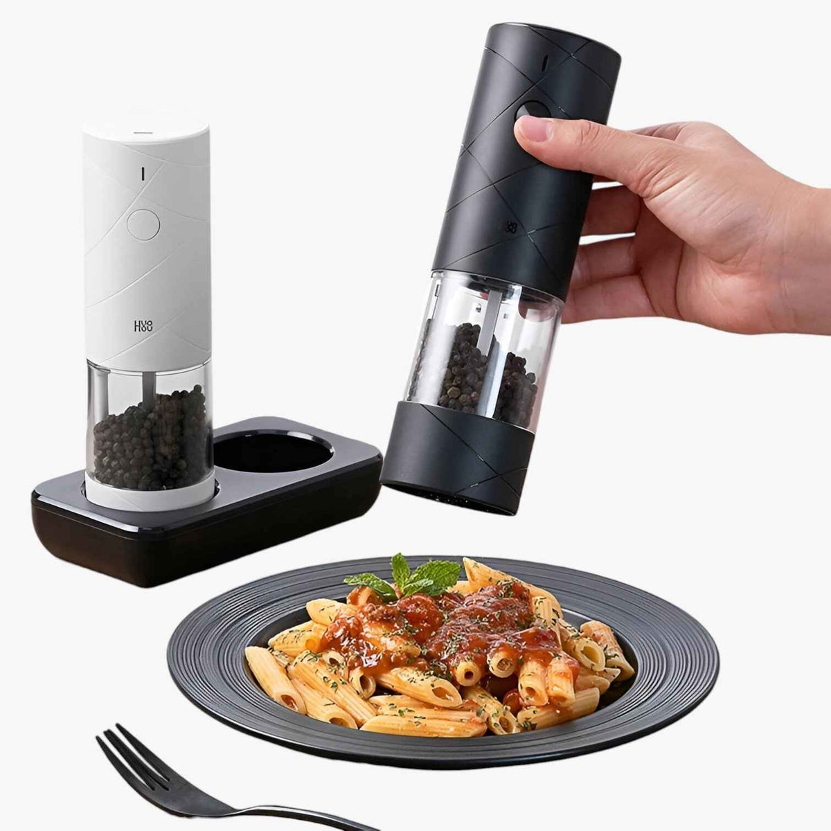 Kitchen : Owen | Moulin à poivre et à sel électrique avec LED et 6 vitesses de broyage dans de Concept Odense