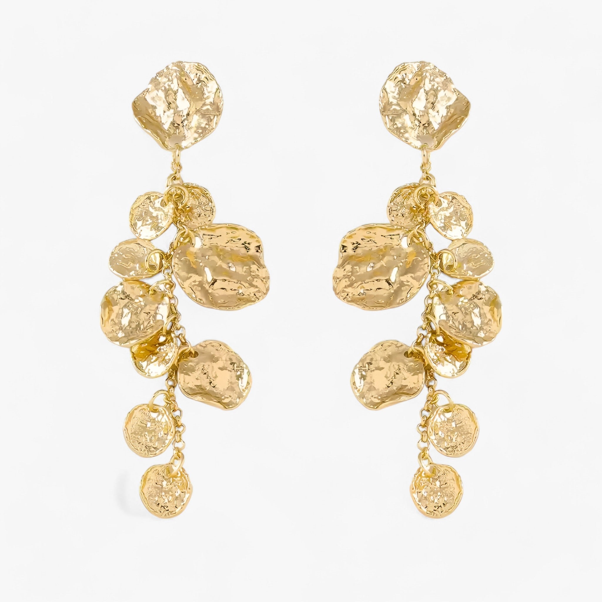Jewelry : Boucles d'oreilles pendantes Vintage Bloem, Or 18K, Pierres Précieuses Colorées, Style Unique dans Doré 4 de Marche Lino