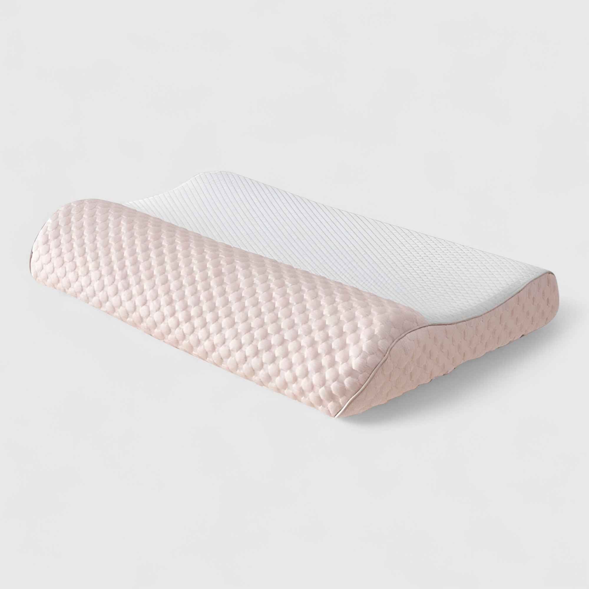Coussins : Oreiller Homme en Latex Naturel avec Housse en Coton dans Rose 40x60x8cm de Marche Lino