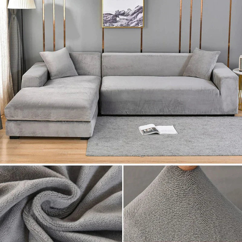home & garden : CouchCover - Protecteur de meuble doux antidérapant - Gris dans de Marche Lino