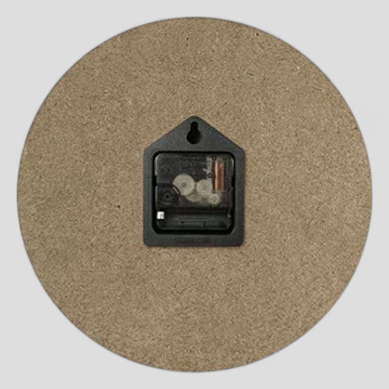 Horloges murales : Horloge Murale Design en Bois Rond Bureau Chambre dans de Marche Lino