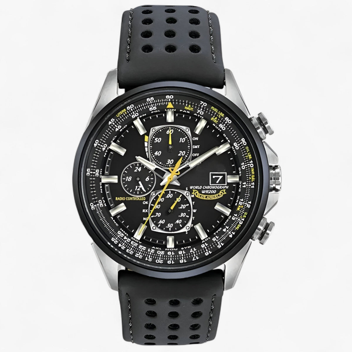 Watch : Montre Chronographe Homme MultiSteel 42mm – Acier Argenté, Cadran Bleu dans de Marche Lino