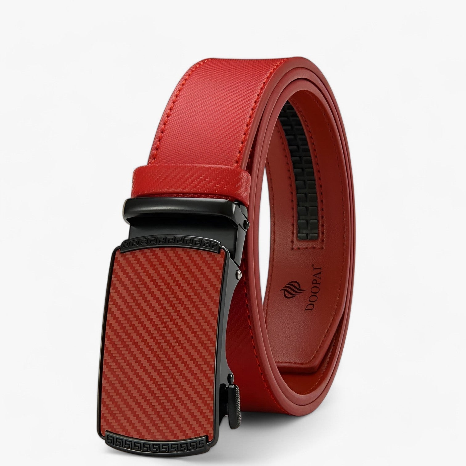 Ceinture Homme Automatique en Cuir Véritable Noire avec Boucle Réglable Élégante