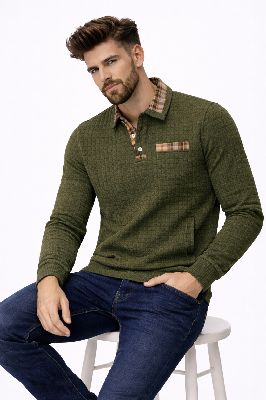 Polo Homme Coton Décontracté pour l'Été - Respirant & Confortable