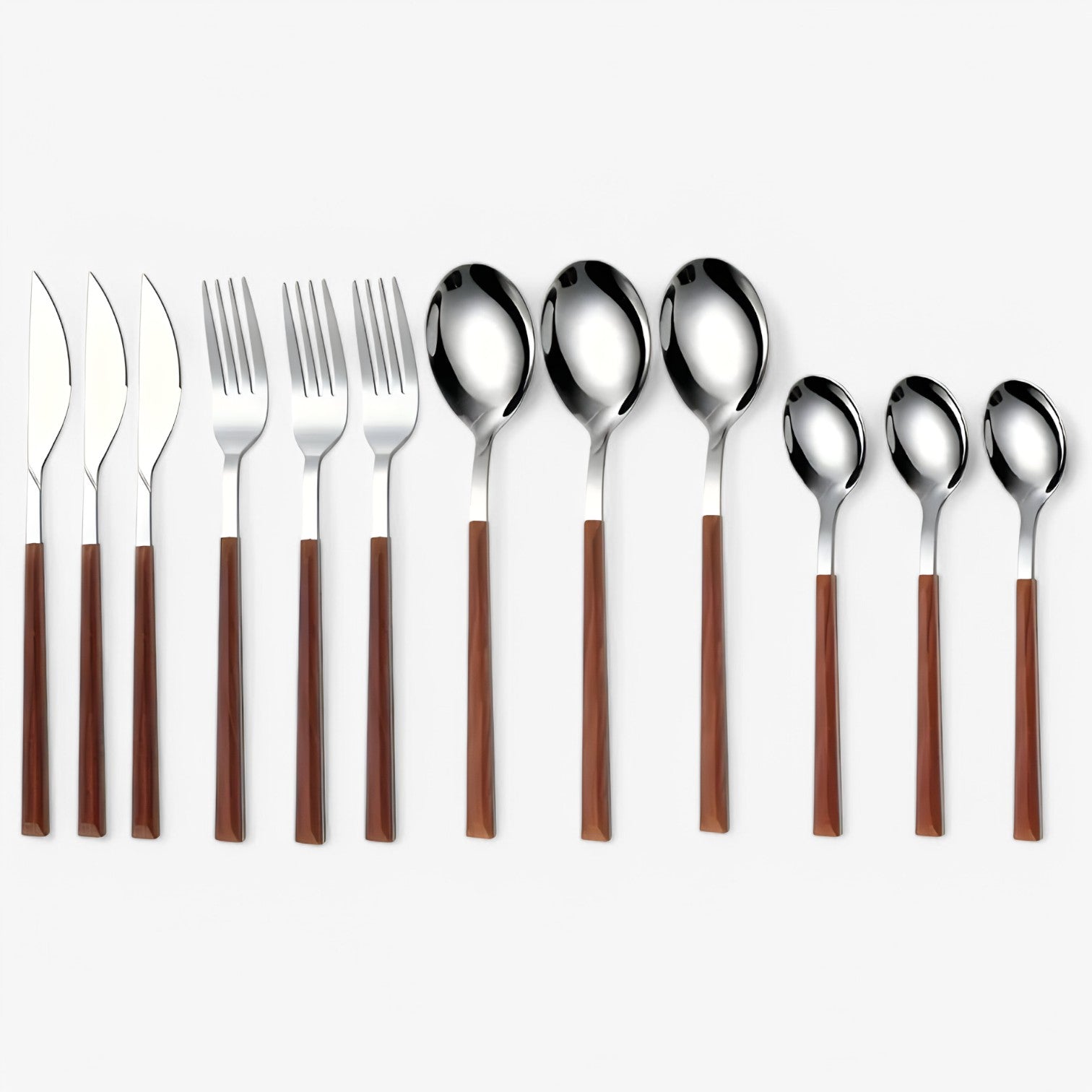 Minette | 12-delt bestiksæt – Træhåndtag, opvaskemaskine-sikker - træhåndtag 12 stykker - house & garden - {{ product_tags }
