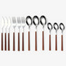 kitchenware : Set de Couverts 12 Pièces - Manches Bois, Acier Inoxydable, Lave-Vaisselle dans manche en bois 12 pièces de Concept Odense