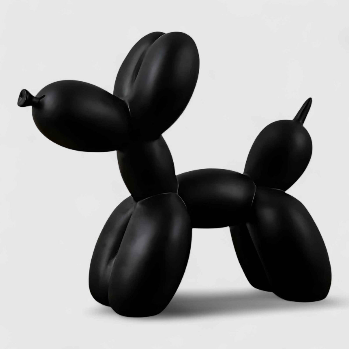 Statues et figurines : Statue Chien Ballon Pop Art Moderne en Résine – Décoration Design Scandinave pour Table dans Noir de Marche Lino