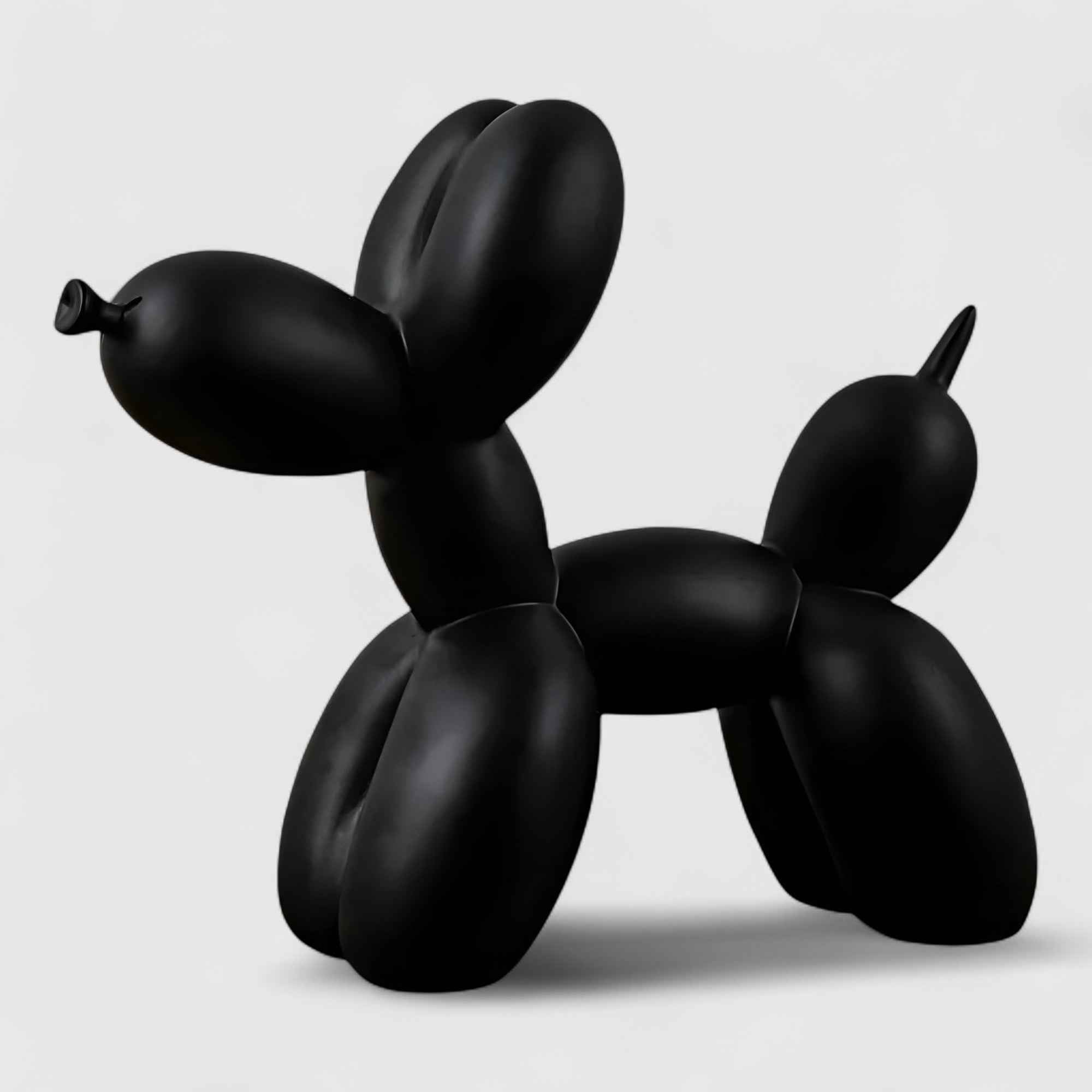 Statues et figurines : Statue Chien Ballon Pop Art Moderne en Résine – Décoration Design Scandinave pour Table dans Noir de Marche Lino
