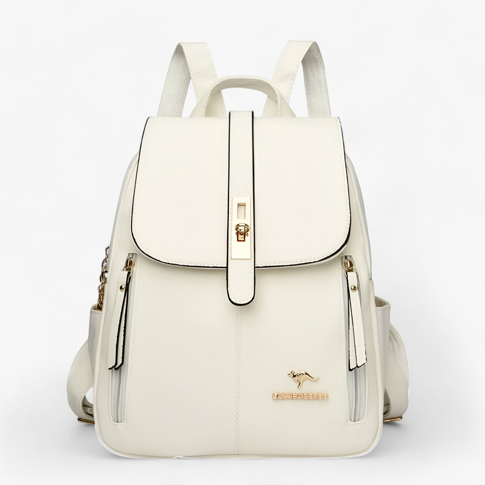 Grand sac à dos pour femme en cuir véritable italien - Élégant pour le travail, les voyages et l'usage quotidien