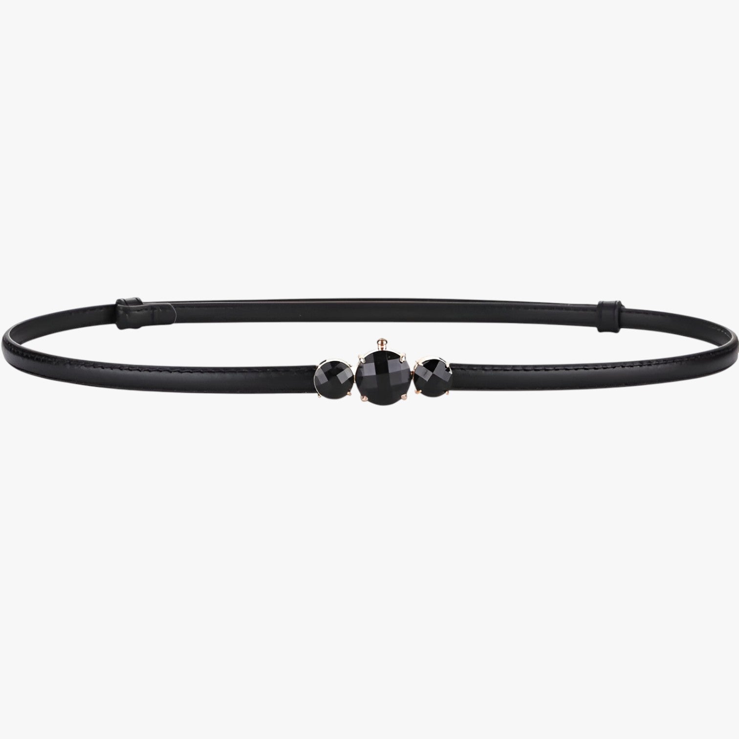 Ceinture fine en cuir véritable – Élégance réglable Femme