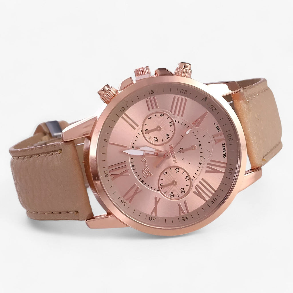 Montre pour femme de luxe - Étanche en cuir pour toutes les occasions