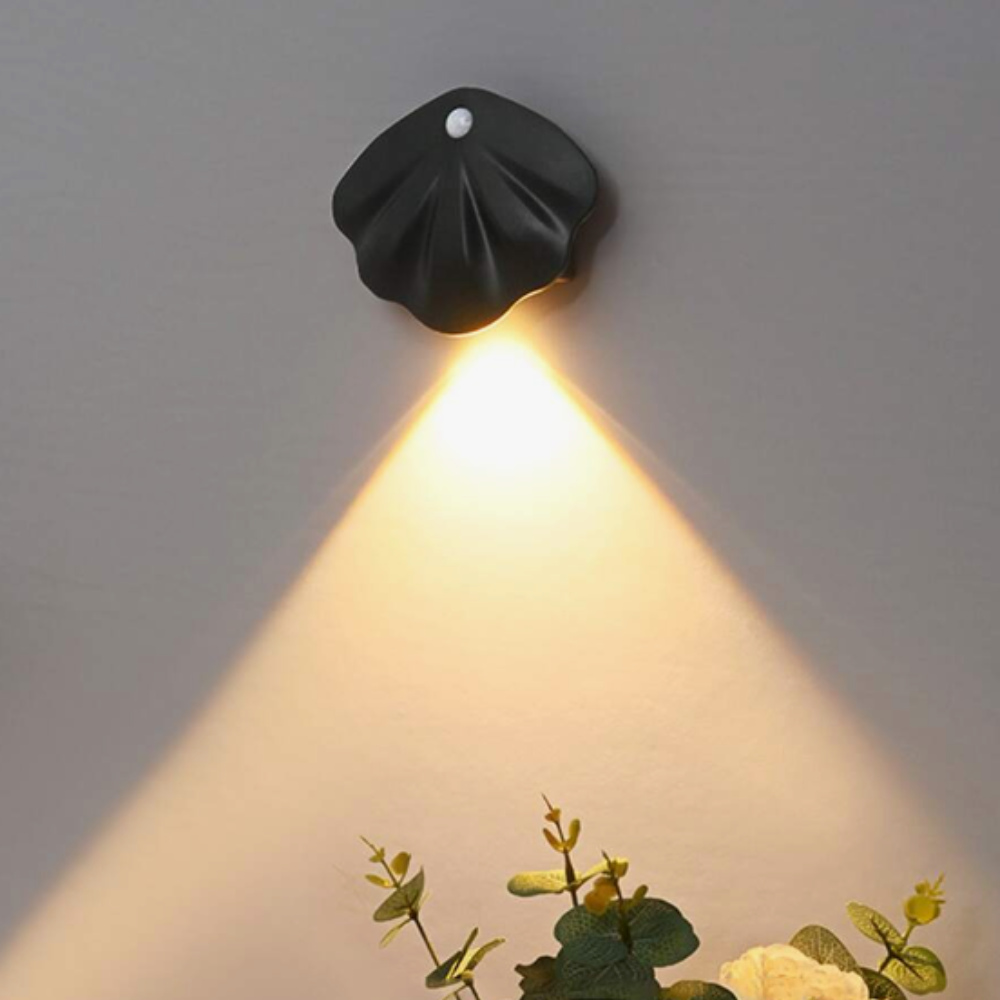 Home Decor : Lampe à Détecteur de Mouvement – Design Coquillage, USB Rechargeable dans de Marche Lino