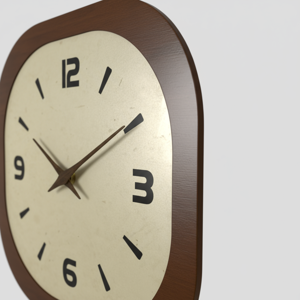 Horloge Murale en Bois Style Vintage