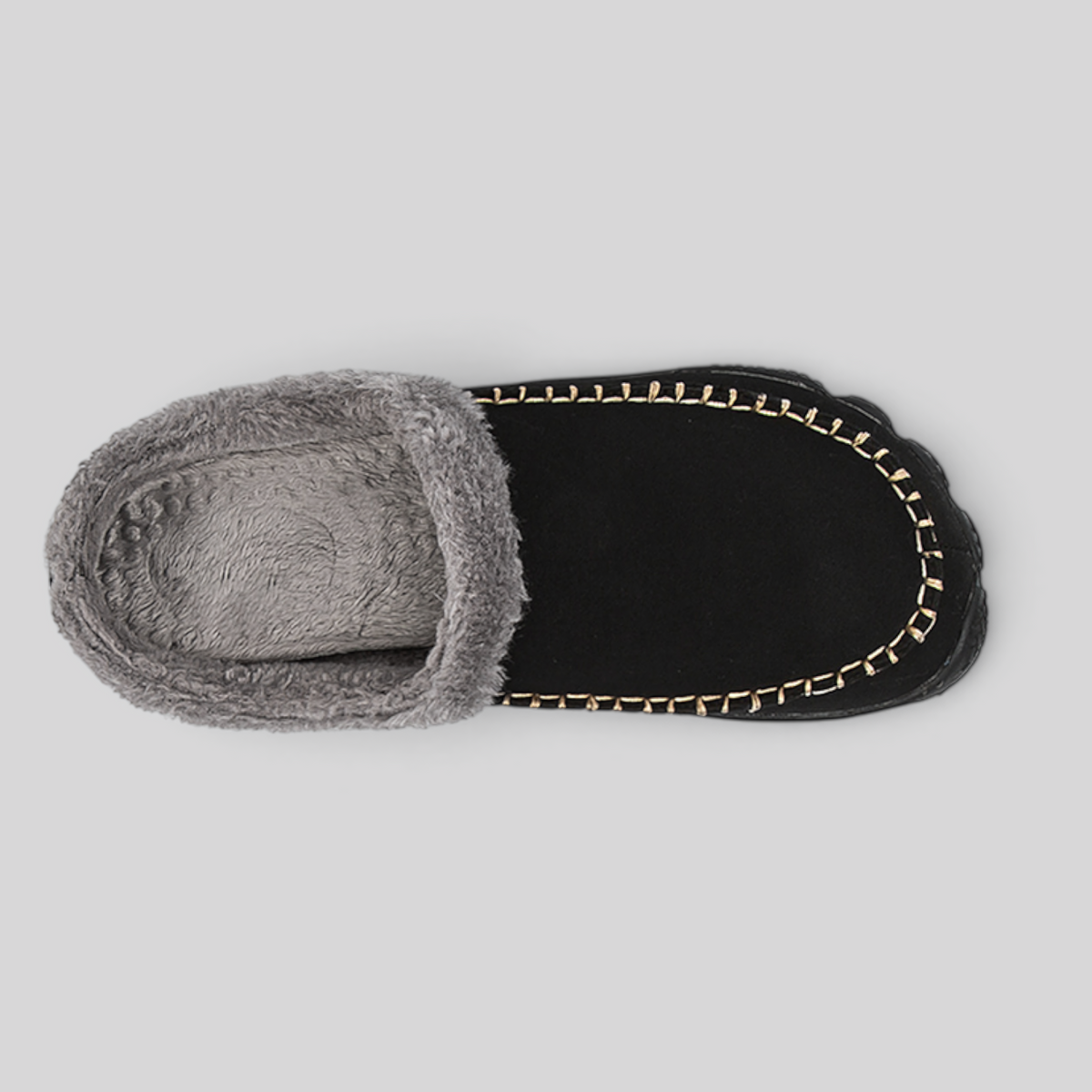Chaussons chauds antidérapants pour hommes, modèle à enfiler