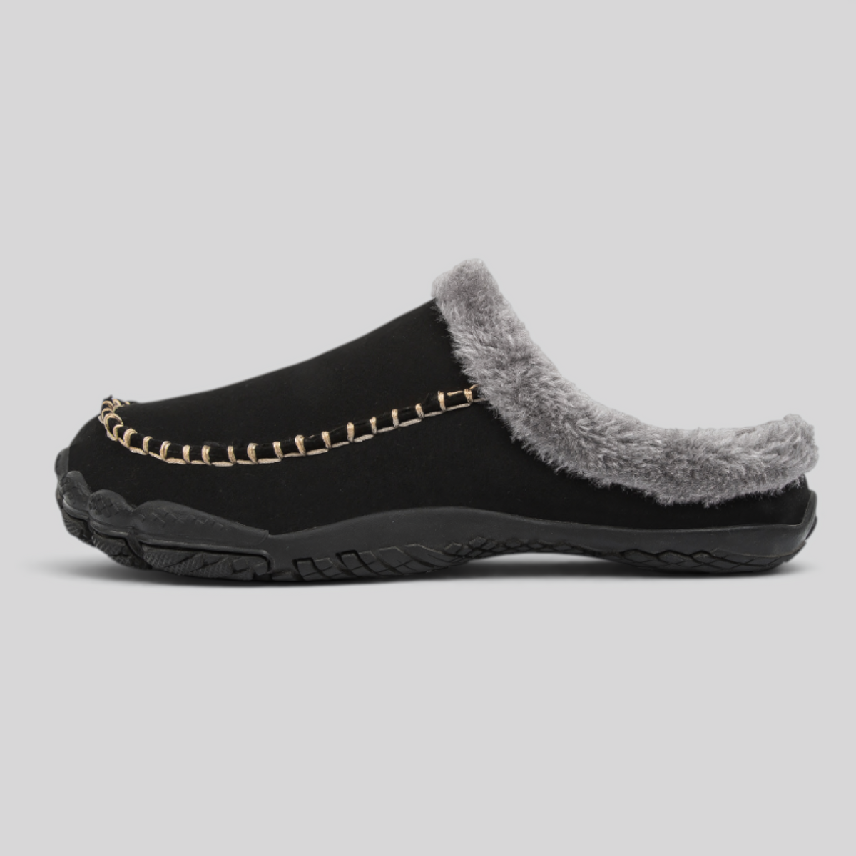 Chaussons chauds antidérapants pour hommes, modèle à enfiler