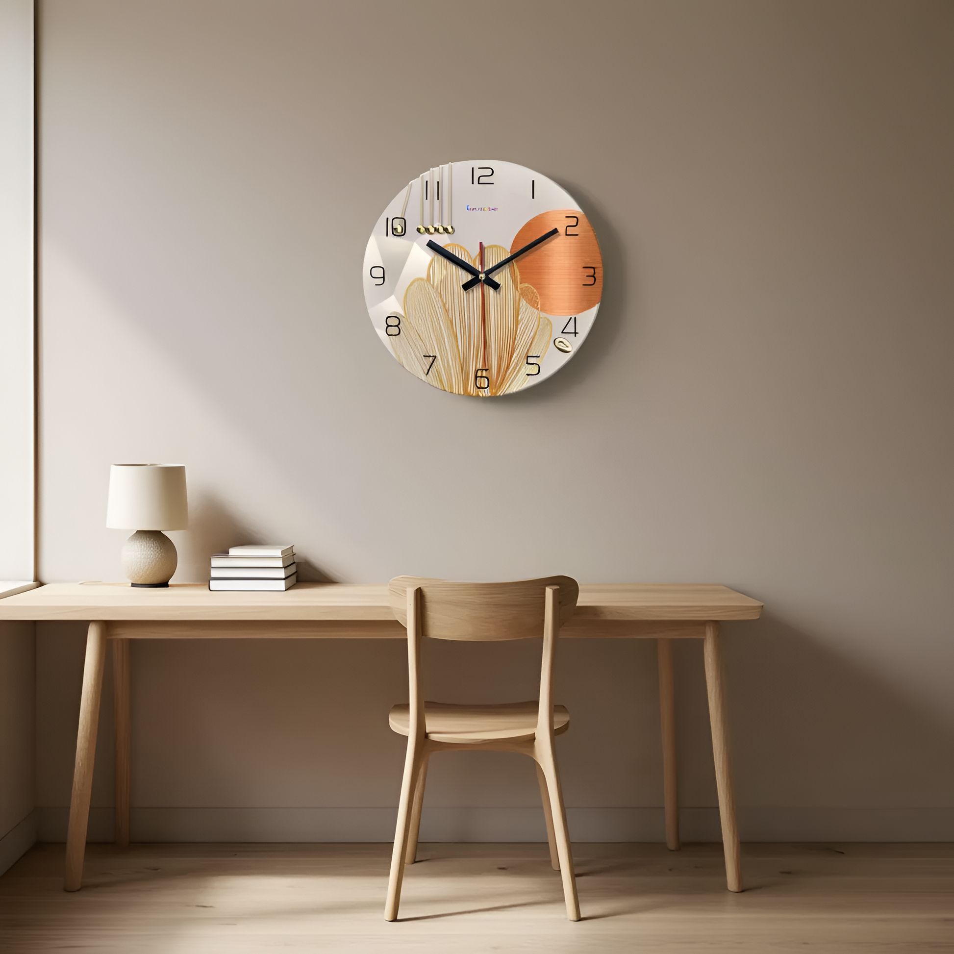 Horloge Murale Géométrique Verre