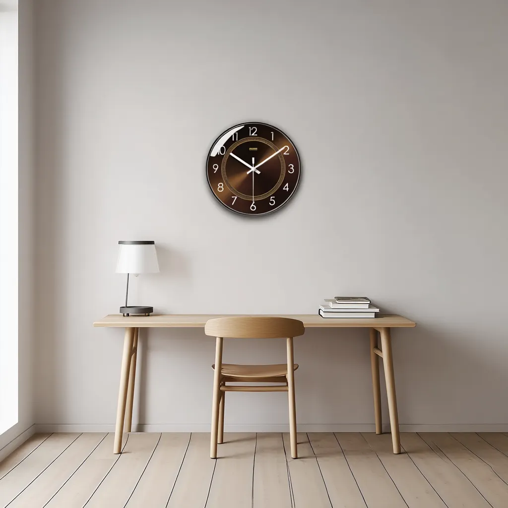 Horloge Murale Design en Verre