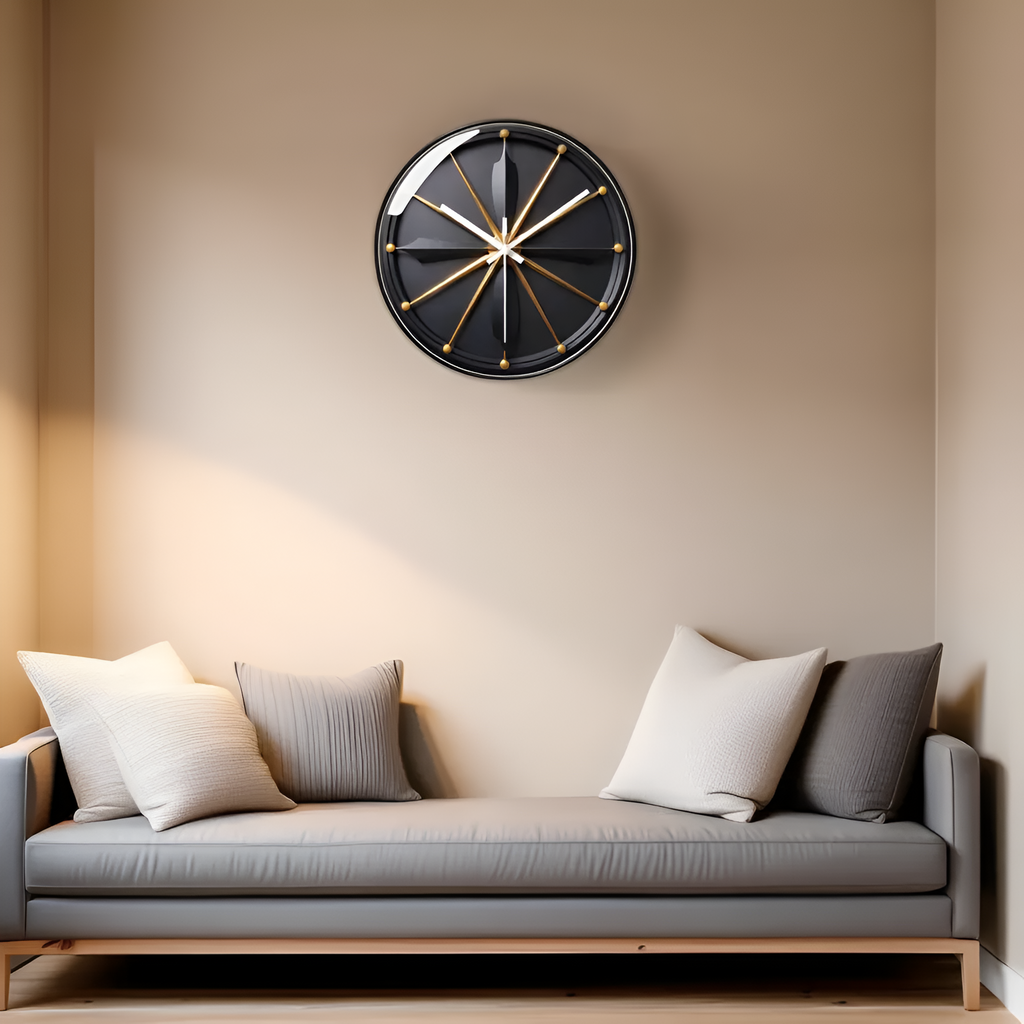 Horloge Murale Silencieuse au Design Verre