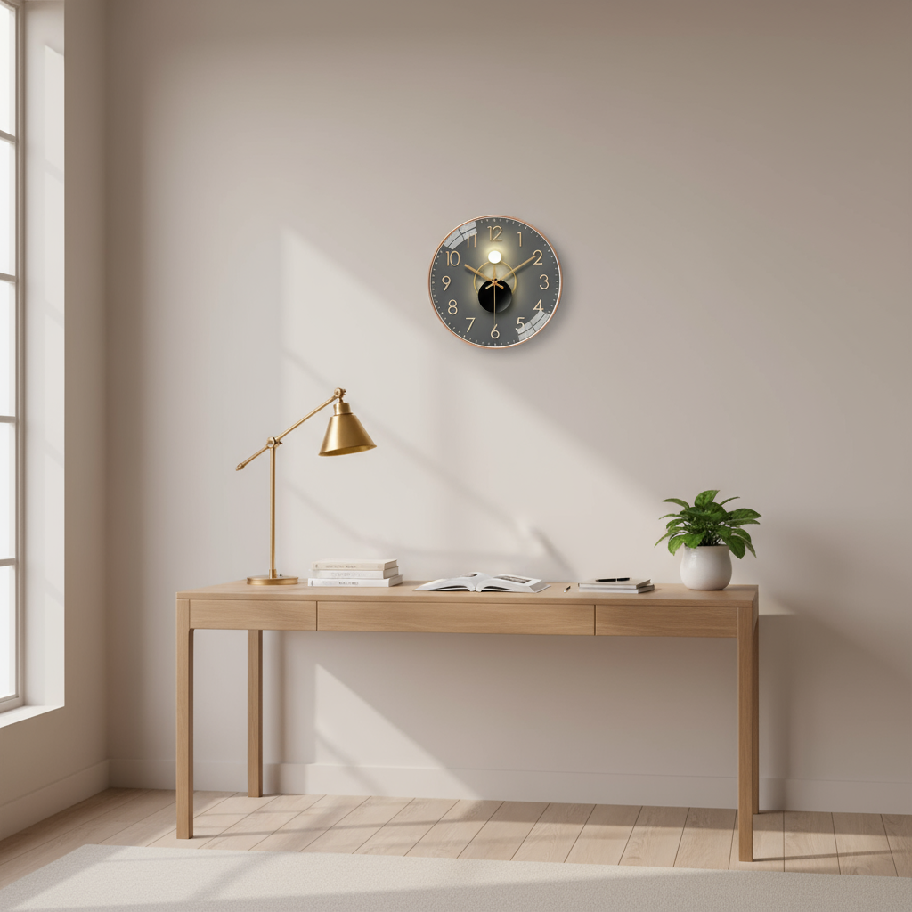 Horloge Murale Silencieuse au Design Minimaliste Quartz